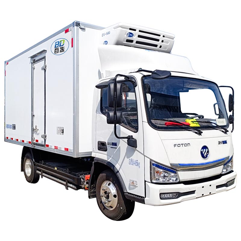 新能源冷藏车：福田奥铃 智蓝EL-Plus 4.5T 4.08米单排纯电动冷藏车