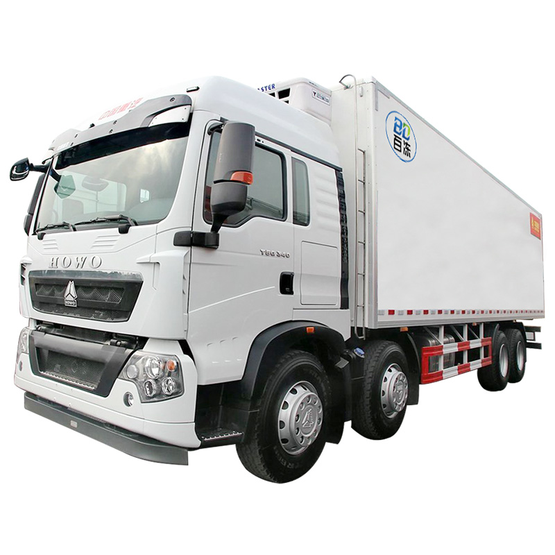 肉挂冷藏车：重汽豪沃冷藏车(6米以上)